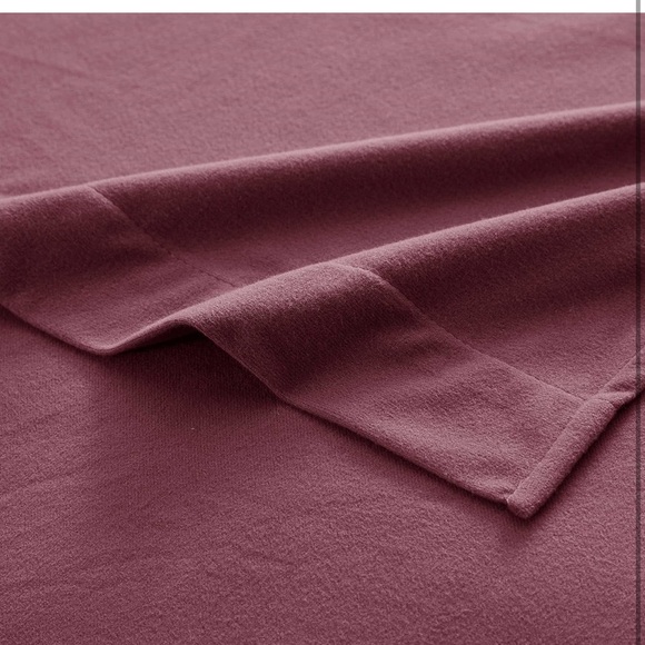 Microfiber Flannel Sheets Warm and Cozy Deep Pocket Breathable king Burgundy Red - Picture 3 of 4